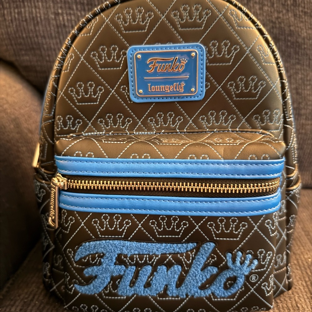 Loungefly Black and Blue Crown Backpack